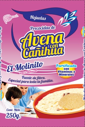 Hojuelas precocidas de avena con cañihua "El Molinito"