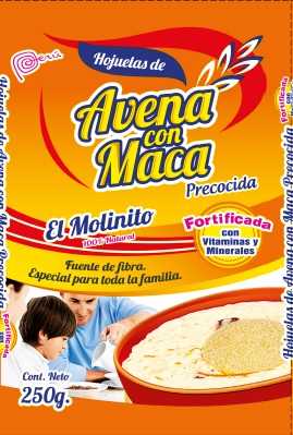 Hojuelas precocidas de avena con maca "El Molinito"