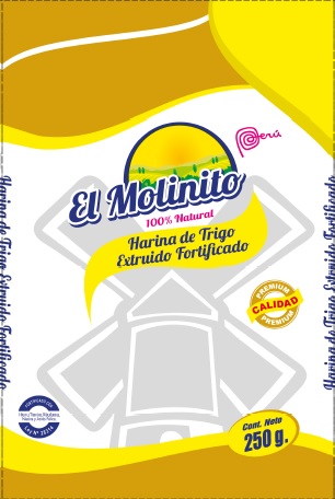 HARINA DE TRIGO EXTRUIDO FORTIFICADO X 0.250 KG EL MOLINITO 100% NATURAL